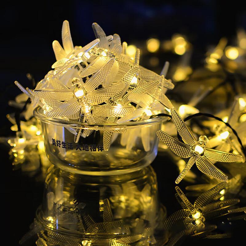 Solar Dragonfly LED String Lights