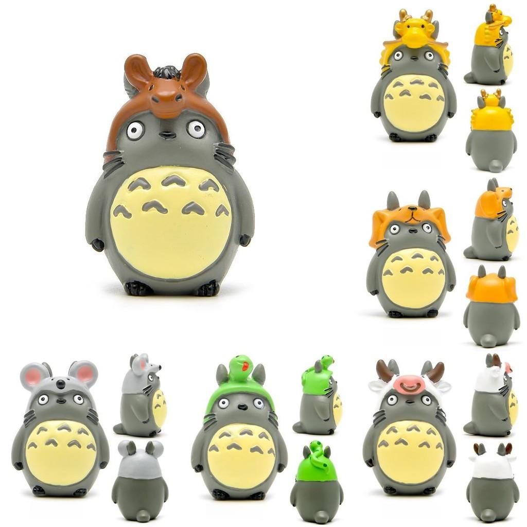 Cartoon Zodiac My Neighbor Totoro Resin Figurine With Rustic Style For Home Decor And Giftgiving