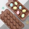 2Pcs Easter Eggs Silicone Cake Molds 15 Holes DIY Chocolate Molds Bakeware Baking Dish High Temperature Kitchen Accessories