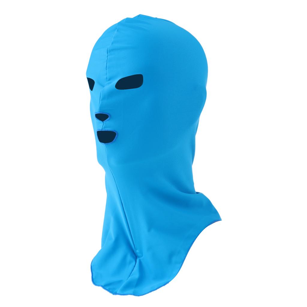 Buy Swimming Cap Sunblock UV Protection Full Face Mask Head Neck Cover ...