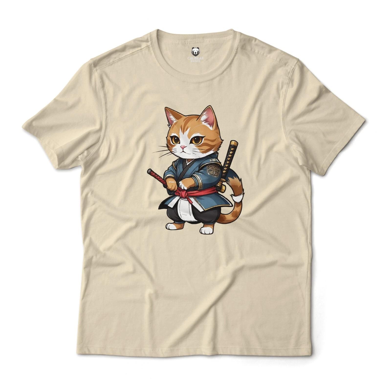 Cute Ninja Cat Aesthetic Graphic T-T-Shirt Unisex 2XL