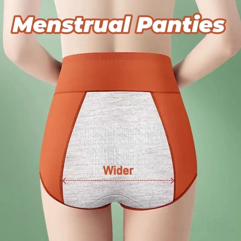 Leak Proof Period Pants High Waist Physiological Underwear Simple Menstrual Briefs  Women