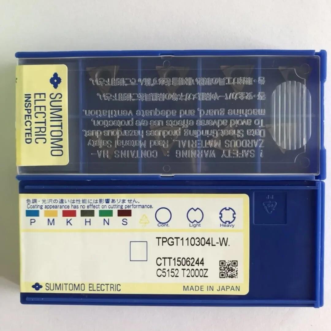 

Original / TPGT110304L-W T2000Z / Industrial indexable Carbide Inserts 10 Pcs