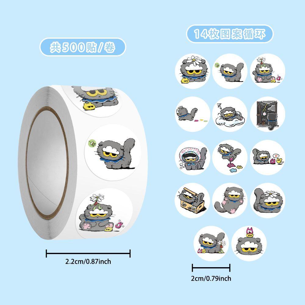 

500Pcs New Zoa Cute Curly Stickers For Diy Journal Decorations, Fun Icons For Mobile Phones And Other Accessories