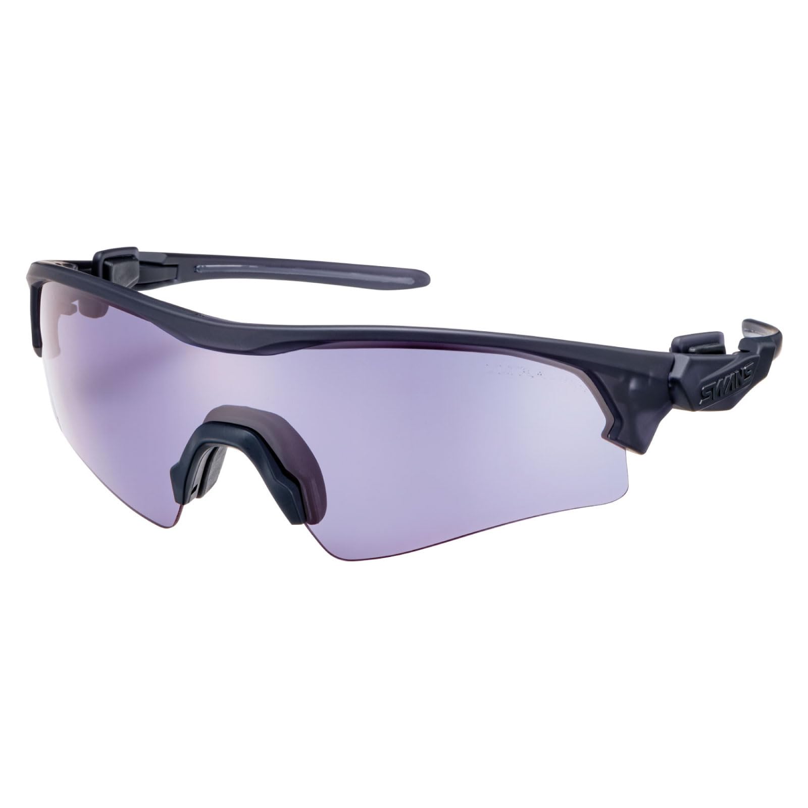 

SWANS FACEONE Sports Sunglasses CSK Made in Japan Matte Clear Smoke x Matte Clear Smoke x Straight Perfect for and Running FO-0018 Black/ULTRA Smoke,