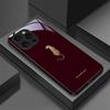 Leopard Print Tempered Glass Black Phone Case For iPhone 17 16 15 14 13 12 11 Pro Max 17 Air 7 8 Plus XR XS X Shockproof Cover