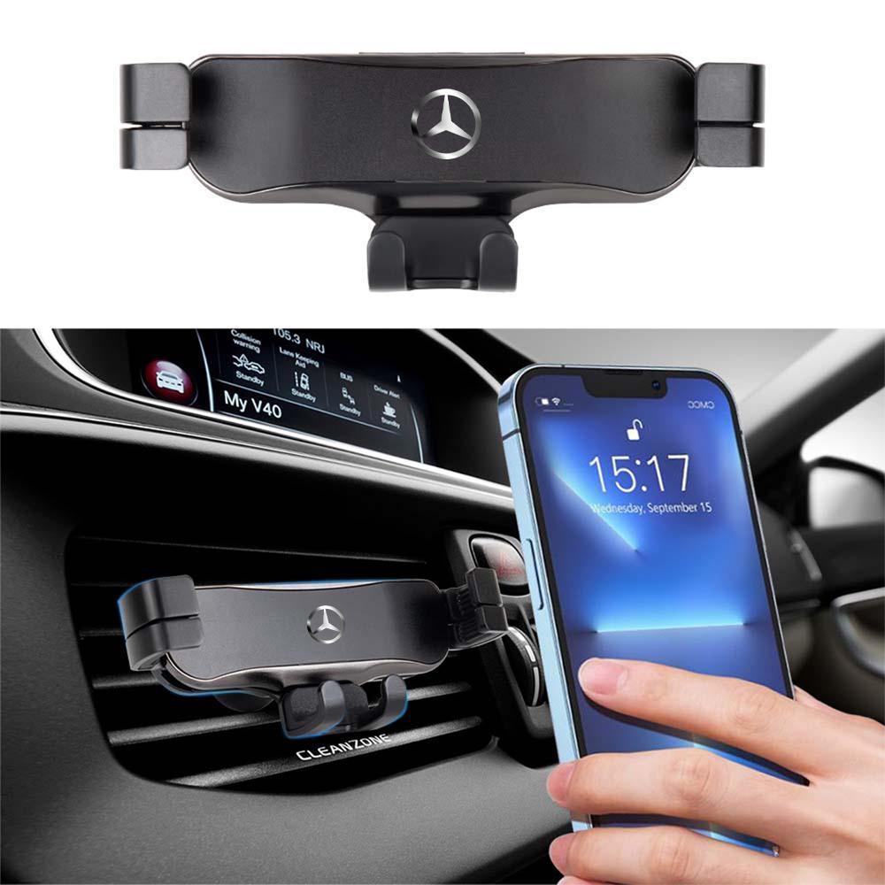 Gravity Car Phone Holder Car Badge Retractable Stand Air Vent Clip For Mercedes Benz AMG W203 W206 W220 W205 W211 W212 W201 W210