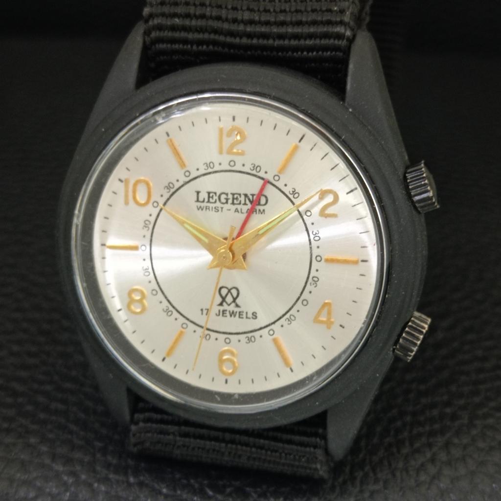 VINTAGE LEGEND HAND-WINDING SWISS MENS REFURBISHED ALARM WATCH A707537-1