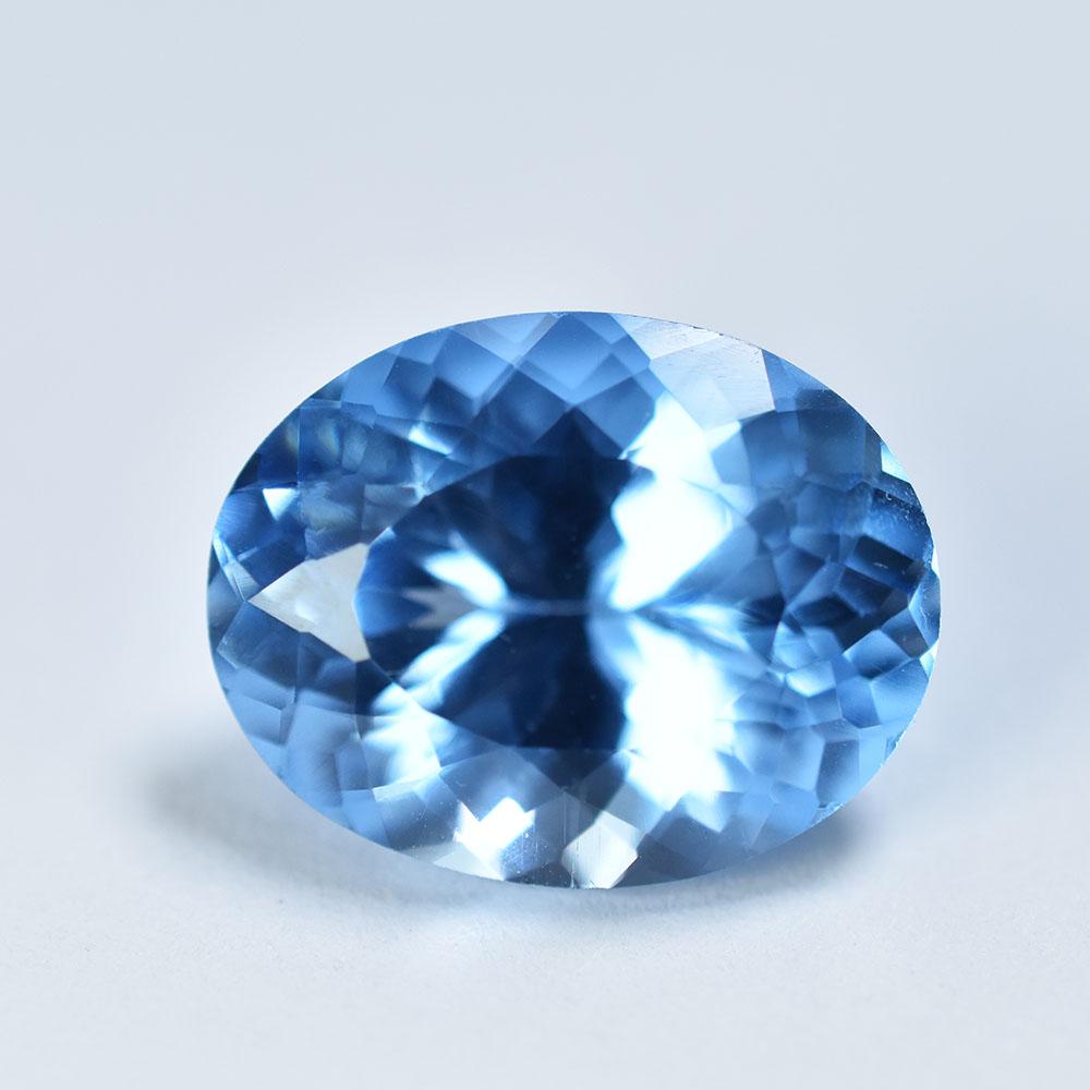 Natural Blue Sapphire Loose Gemstone 9.5 Ct Oval Cut for Art Use September Birthday Birthstone