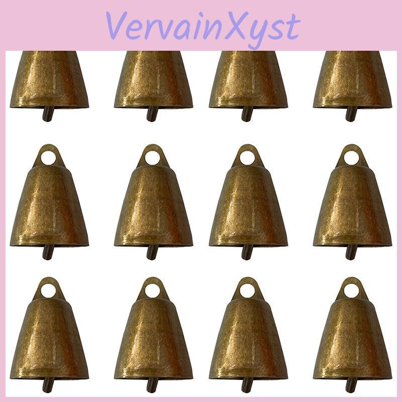 Vintage Wtempo 12pcs 26cm Thick Jingling Bells Wind Chimes Making Accessories Creative Metal Decorations For Halloween Christmas And New Year