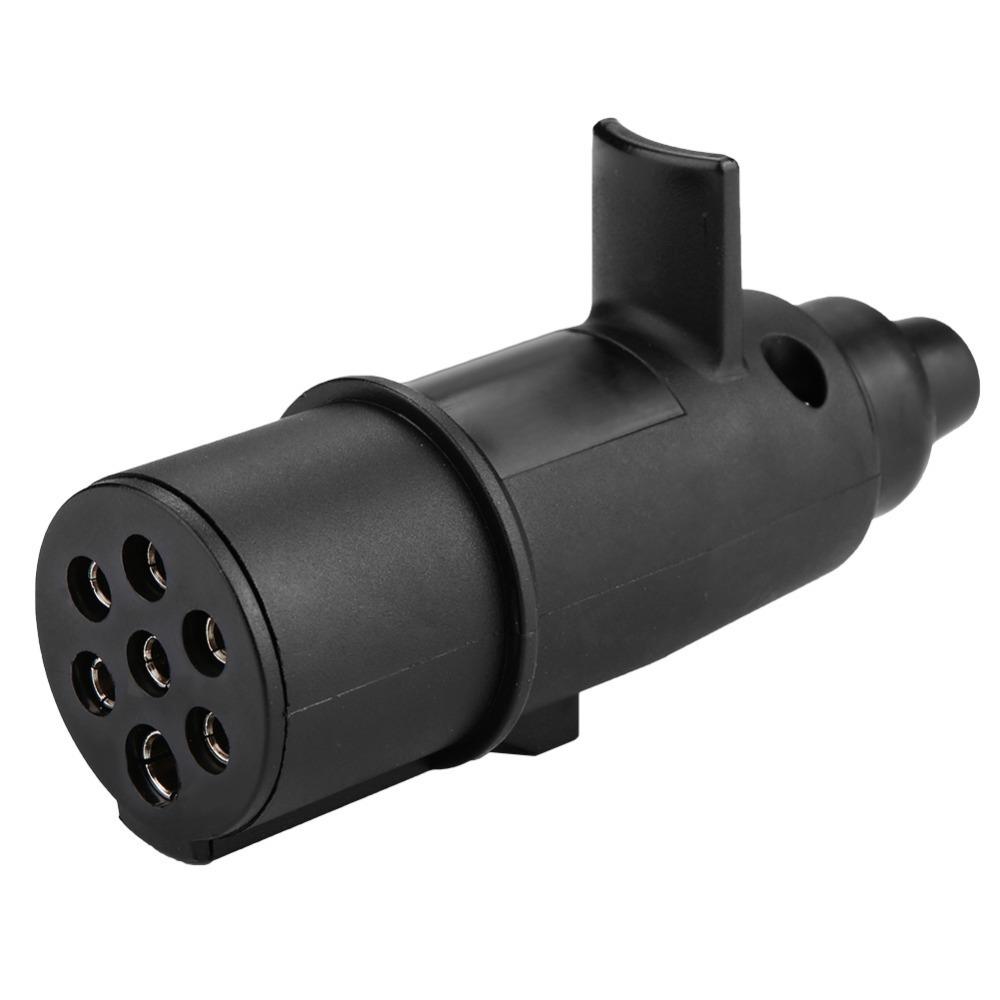 

Compatible 7 Pin 24V Trailer Plug Easy Installation Heavy Duty N Type Connector Plug Play Plug Adapter Towing Vehicles