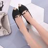 Mocassini alla moda slip-on 2024 traspiranti elasticizzati ballerine basse da donna con fondo morbido e punta a punta scarpe da barca taglia forte 43
