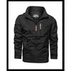 Autumn and Winter New Men's Fashion Jacket Hooded Windbreaker Outdoor Casual Jacket Coat