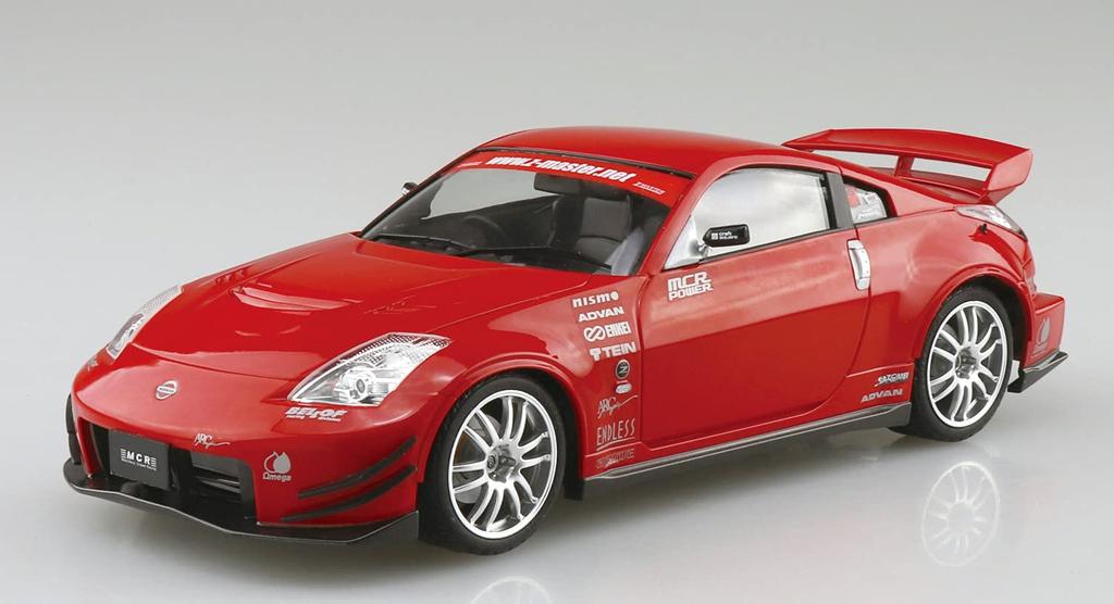Aoshima Bunka Kyozai Scale The Tuned Car Series 68 Nissan MCR Z33 Fairlady Z 2005 Plastic Model 1/24 No.
