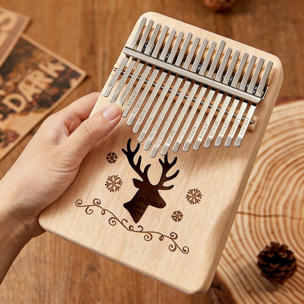 21 Key 17 key Mahogany Kalimba Thumb Piano Finger Piano for Beginner Mbira Gifts for Adults/Kids
