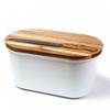 Husla Bread Box With Cutting Board And Knife 73940