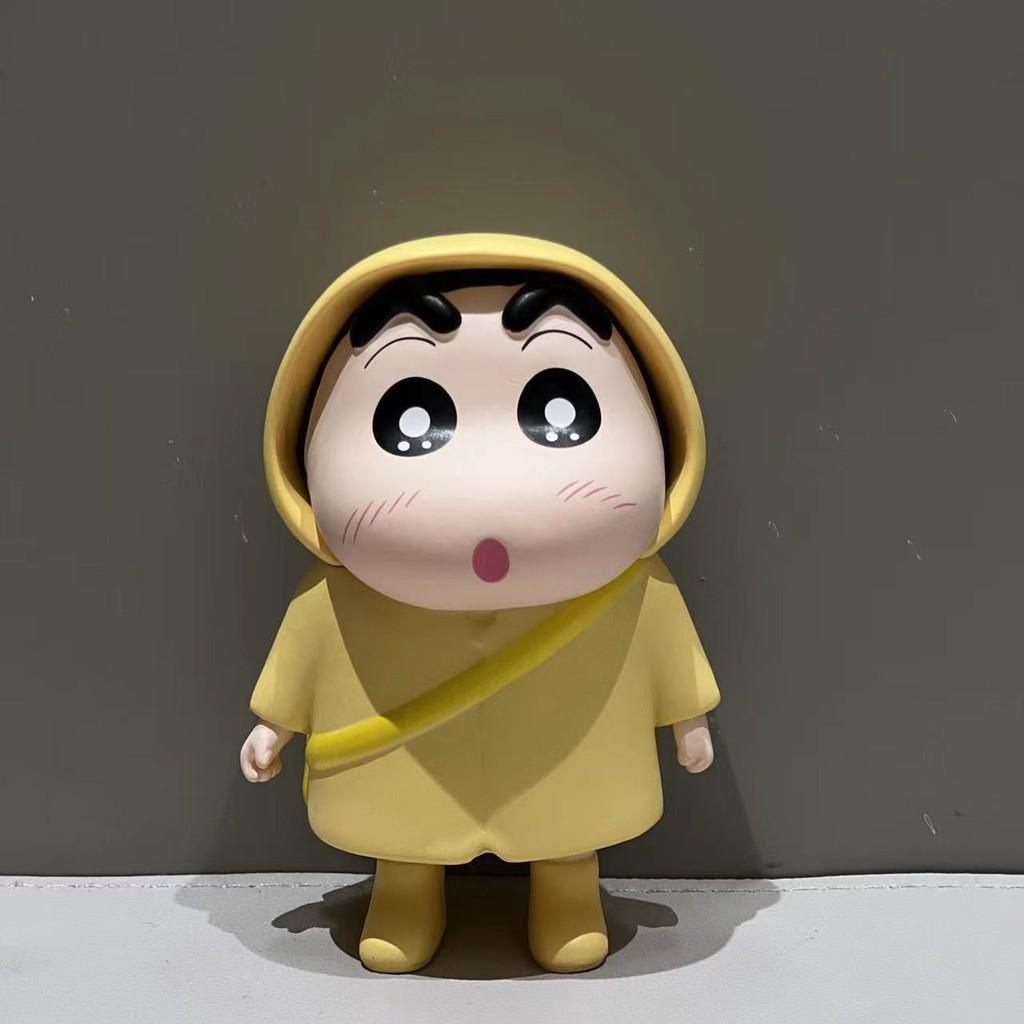 Shinchan Crayon Colorful Raincoat Standing Figure Desktop Decoration Cartoon