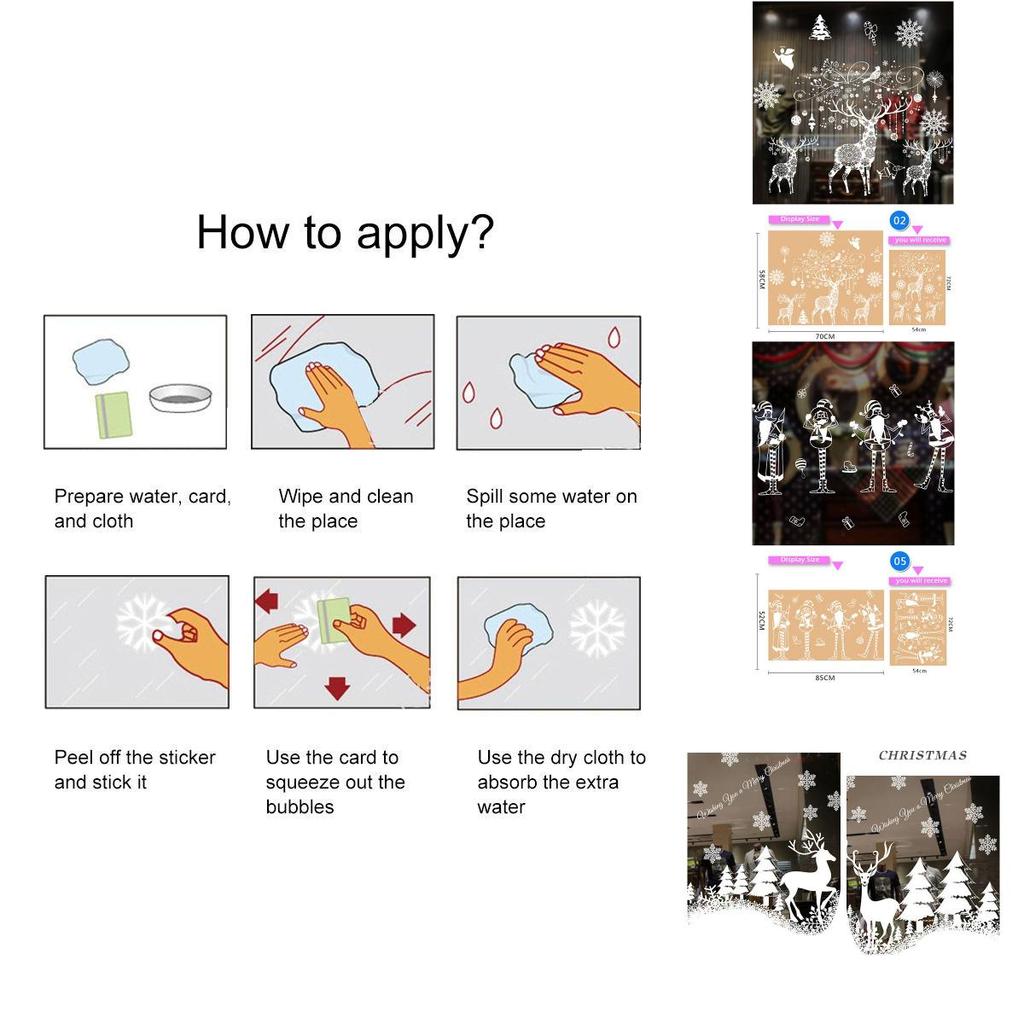 Charming Christmas Window Stickers With Whimsical Santa Art For Festive Decor In Every Space