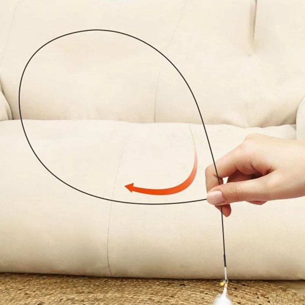 1.8m Fishing Pole Wand Four-section Cat Interactive Stick Replacement Head Cat Teaser Stick  Kitten