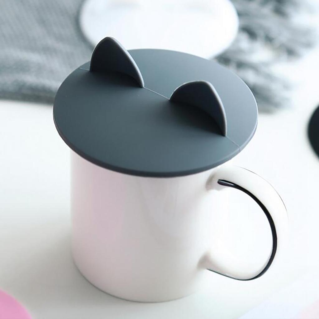 Schönheit Ohr Silikon Auslaufsicher Kaffeebecher Luftdicht Verschlossener Tassenverschluss