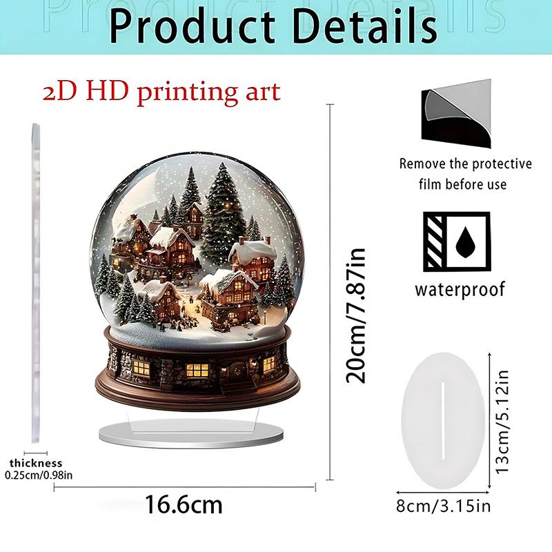 2D Plochý Vianočný Veselý Kolotoč Vianočná Scéna Festivalová Dekorácia Spálňa Kancelária Stolové Ozdoby Domáca Dekorácia Vianočné Darčeky A7