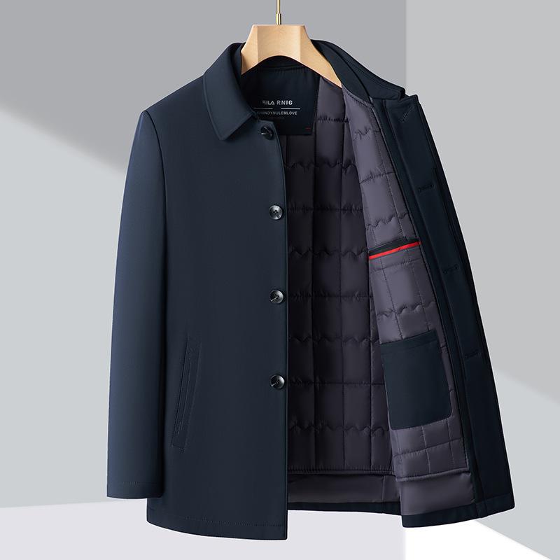 Spring and Autumn Jackets Middle-aged Cotton Warm Removable Liner Cotton Jackets Men's Dad Cotton Jackets