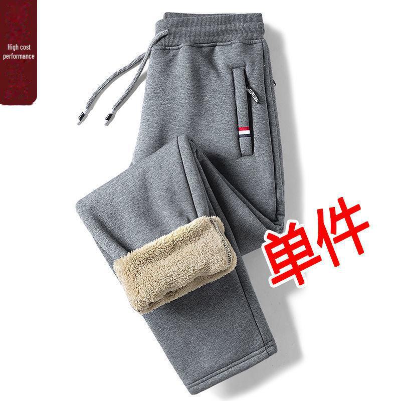 Herren Verschleißfeste Lammfell Winter Freizeit Hose - Koreanischer Stil, Trendig, Slim Fit Jogginghose