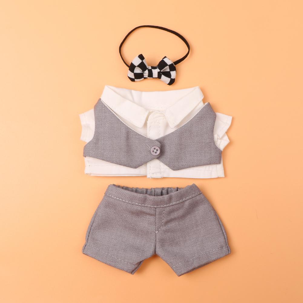 

Для куклы Лабубу 15-17 см Модная одежда Толстовки Одежда для кукол Сочетающиеся по цвету толстовки Аксессуары для кукол Милое украшение Маленькая одежда