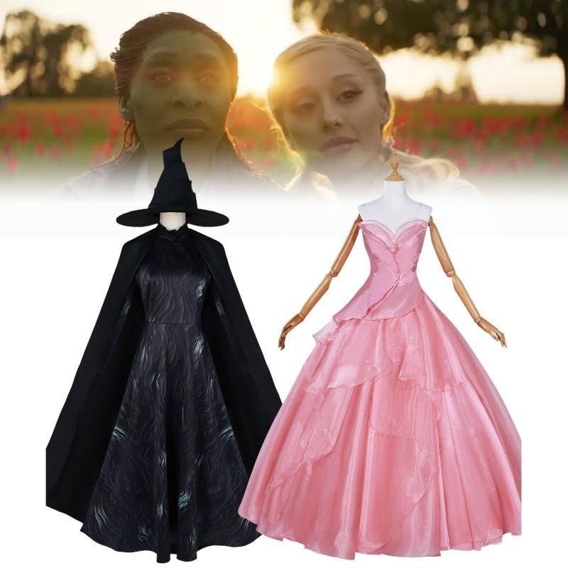 Glinda Elphaba Wicked Skirt Role Play Cosplay Costume Suits Performance Clothes