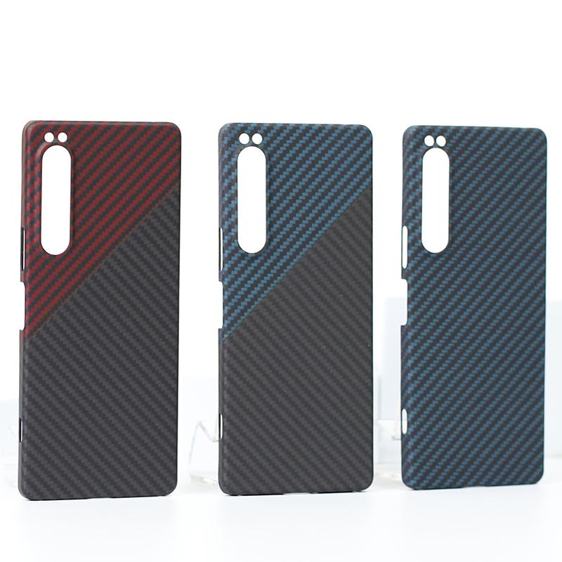 YTF-Carbon Karbonové Vlákno Pouzdro na Telefon Sony Xperia 1 III Proti Pádu Aramidové Vlákno Design Skořepiny Pouzdro na Telefon Xperia 1 V Pouzdro na Telefon 1 IV