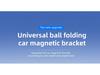 Magnetic Adhesive Car Phone Holder, Rotatable & Foldable, Multifunctional Accessory