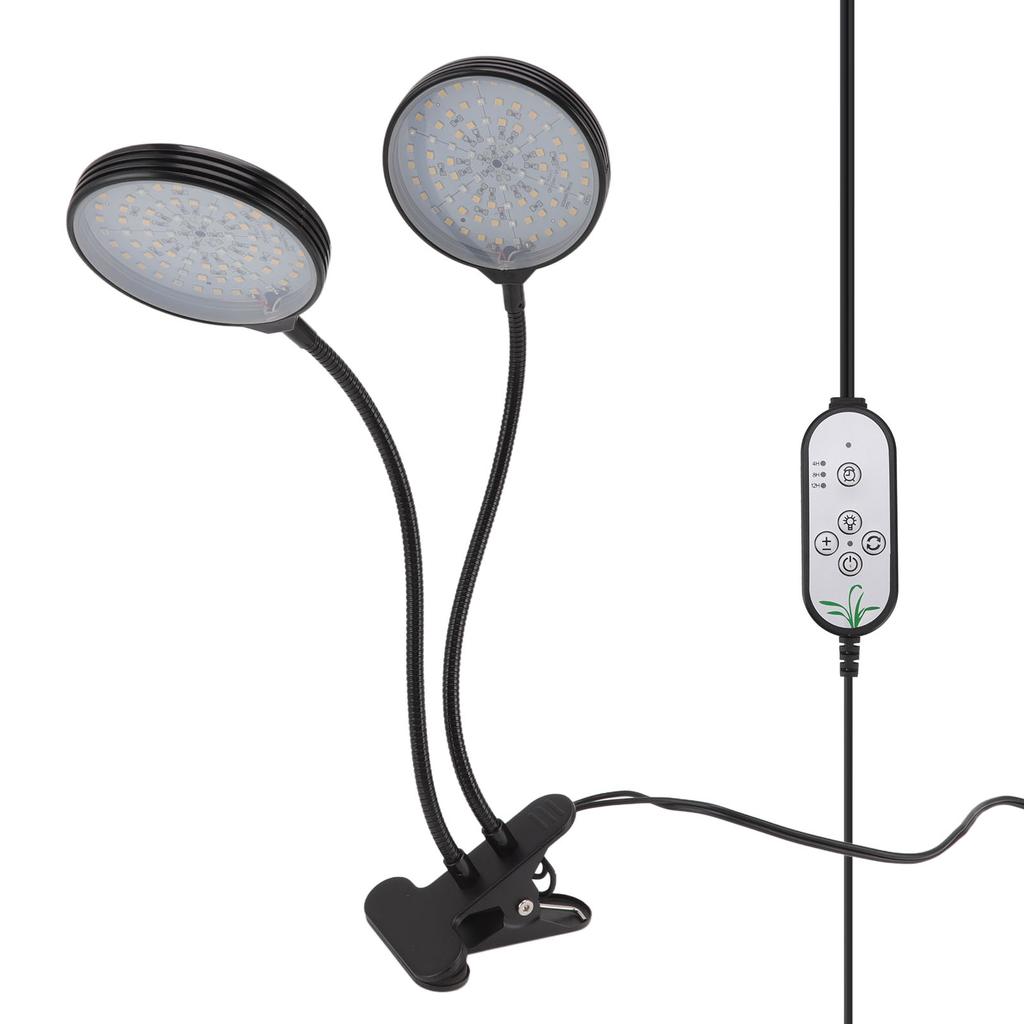Pflanzenwachstumslampe Timing 5 Dimmstufen Wasserdicht Doppelkopf 30W USB-betrieben LED Pflanzenlampe mit