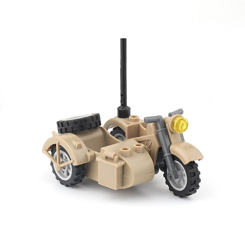 MOC WW2  Green Gas Mask  Military Soldiers Accessories Warfare Motorcycles Ammunition Box Equipment  Bricks Toys Kids Gift