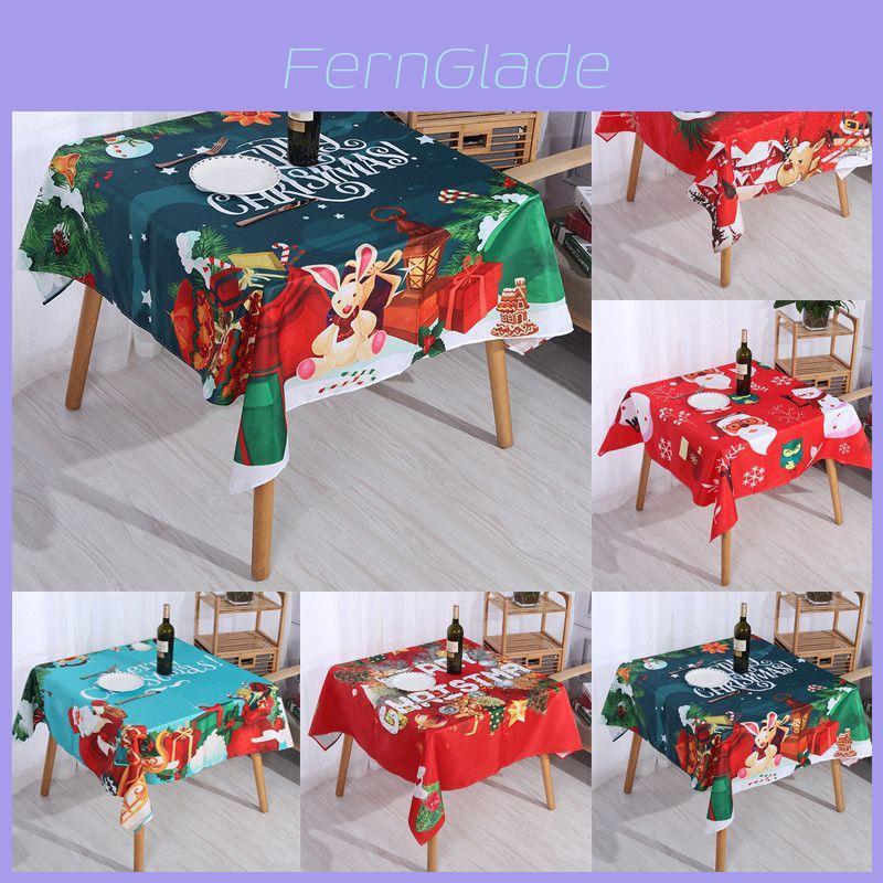Elegant Red And Green Christmas Table Cloths For Rectangular Tables And Home Decor