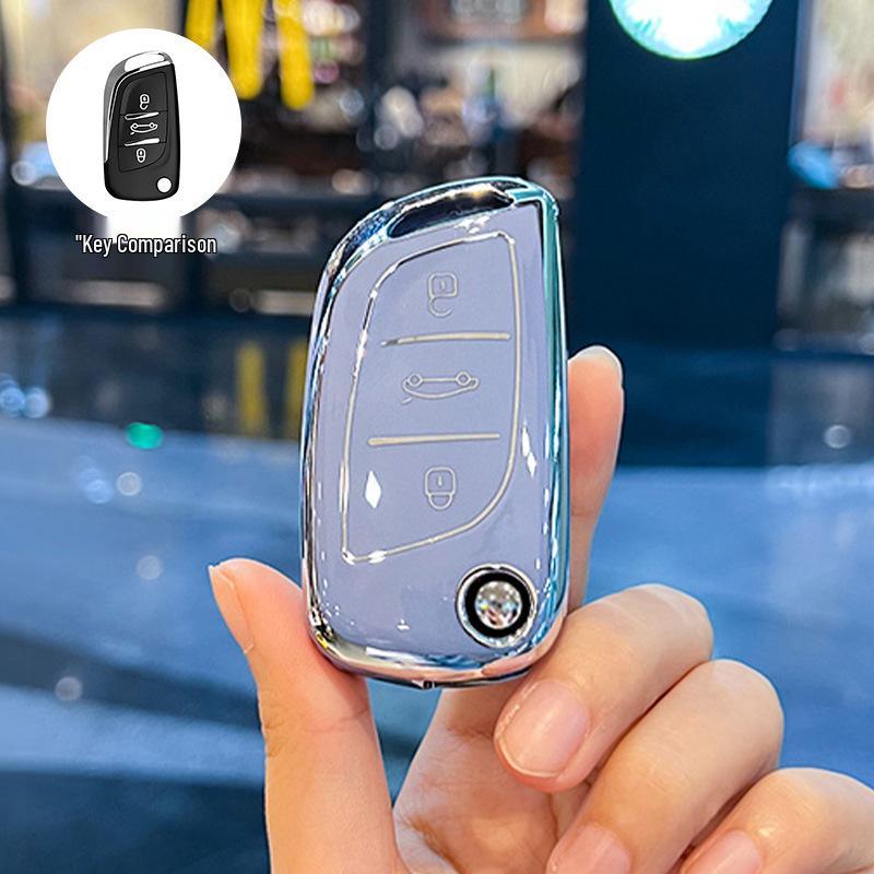 Universal Car Key Cover for Volkswagen, Toyota, Nissan, Honda, Peugeot, Citroen, Buick - Rear Protective Shell Buckle