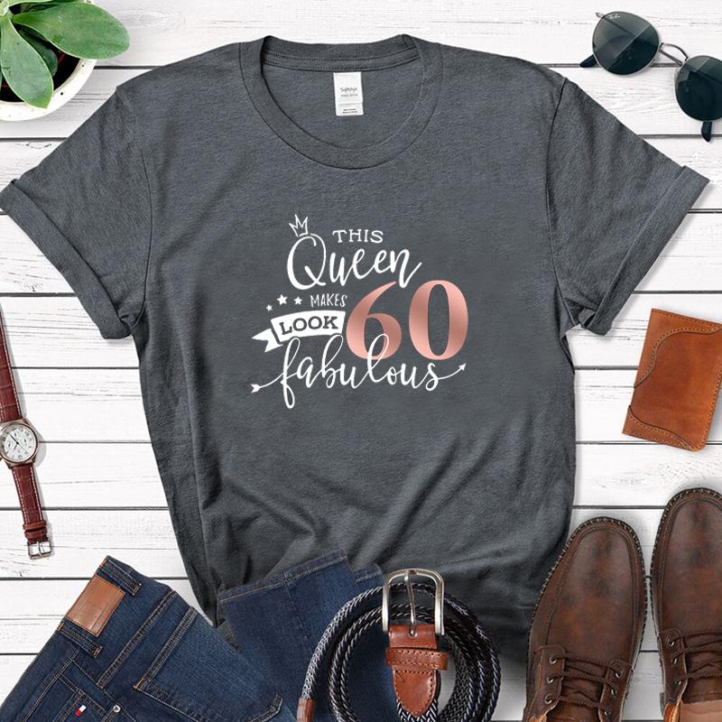 

Эта королева выглядит как 60 сказочных мужских футболок из хлопка, летняя мода, подарок на день рождения, футболка в стиле друзей, женский топ 4XL