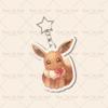 Kawaii Sleeping Sylveon Leafeon Vaporeon Glaceon Espeon Eevee Umbreon Acrylic Keychain Anime Cartoon Keyring Bag Pendant Gift