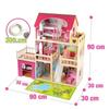 Maison De Poupée - Kinderplay - Grande Maison En Bois - 90 Cm - 9 Pièces - Lumière Intégrée