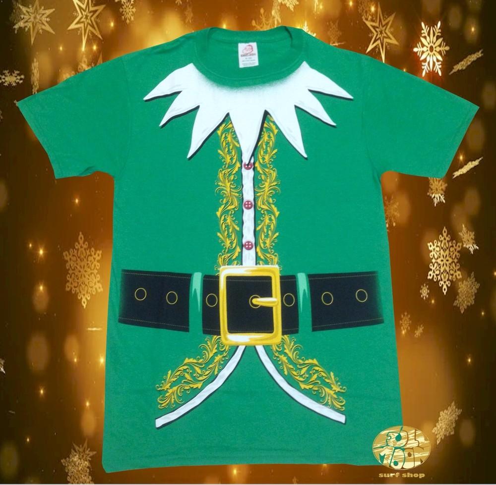 New Elf Christmas Men s Suit Ugly Sweater Santa Unisex T-Shirt S