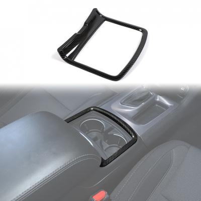 Carbon Fiber Cup Holder Cover Trim Frame For Dodge Charger 2015- Accessories