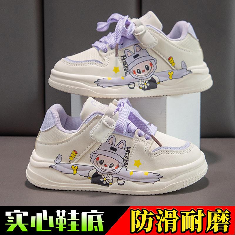 Children's Sports Shoes Spring and Autumn 2026 New Cartoon Casual Shoes Lightweight Non-slip Running Shoes