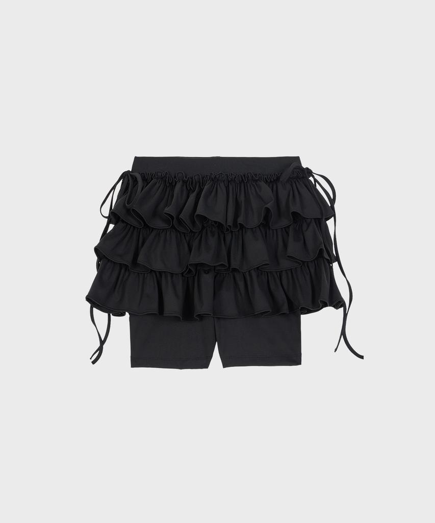 Alkialka Ballet Layered Skort (Black)