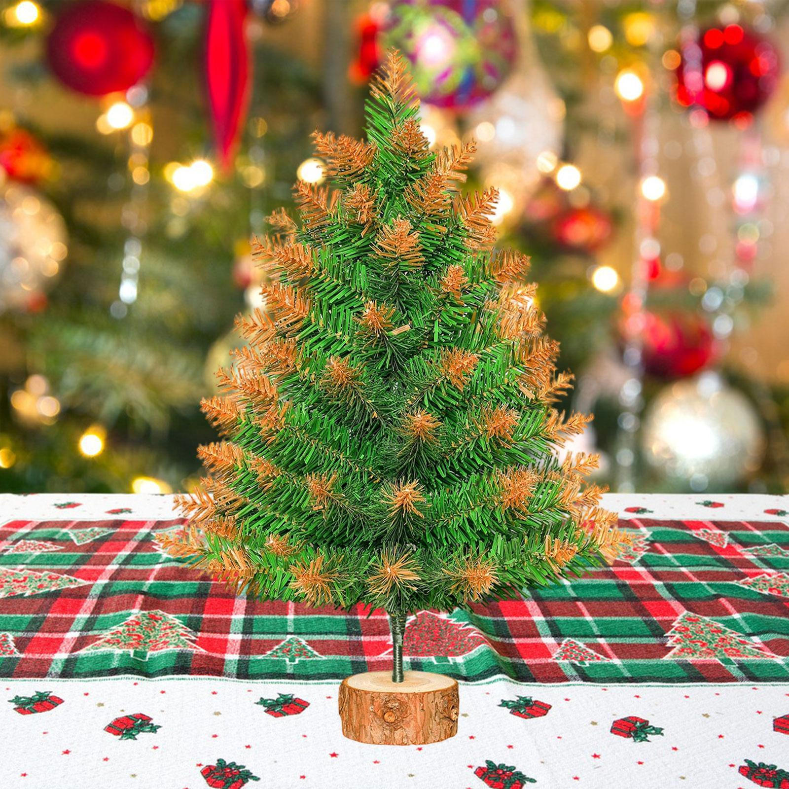 

Штучна Міні Різдвяна Ялинка Настільна Прикраса Декор для Внутрішнього Зовнішнього Полку Бар Дім 45cm