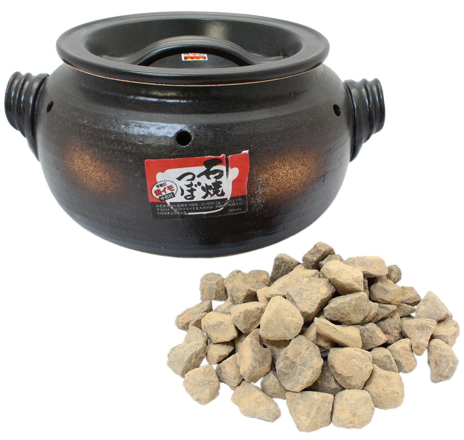 

Banko Ware New Ceramics Hot Stone-Baked Sweet Potato (with Stone) for Direct Heat Use