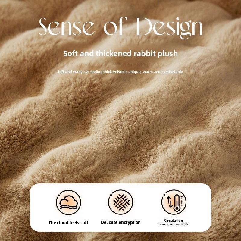 1pcs Faux Fur Solid Color 3D Soft Warm Plush Throw Pillow Covers For Living Room Sofa Bedroom Home Room Decor