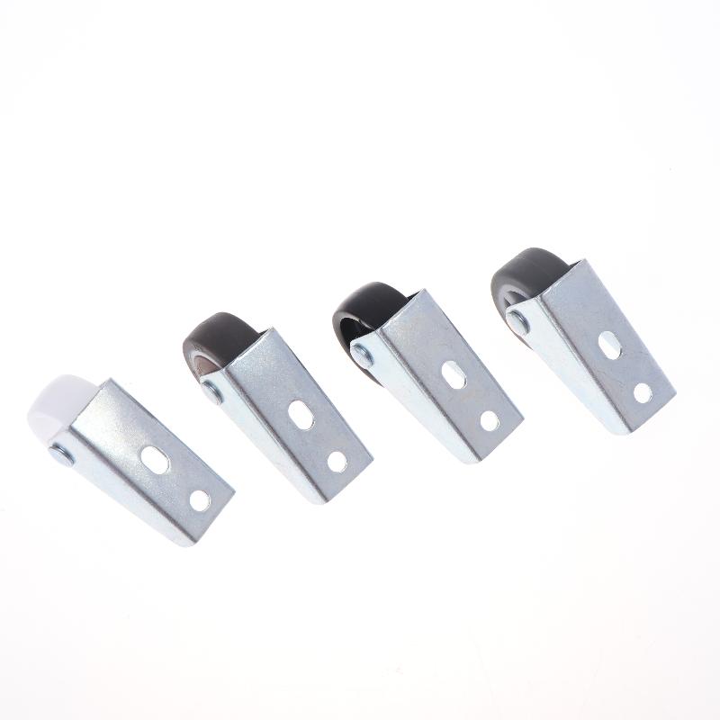 4Pcs Solid Fixed Caster Wheels Wear Resistant Movable Directional Rollers for Warehouse Trolleys Storage Shelves Household Furniture