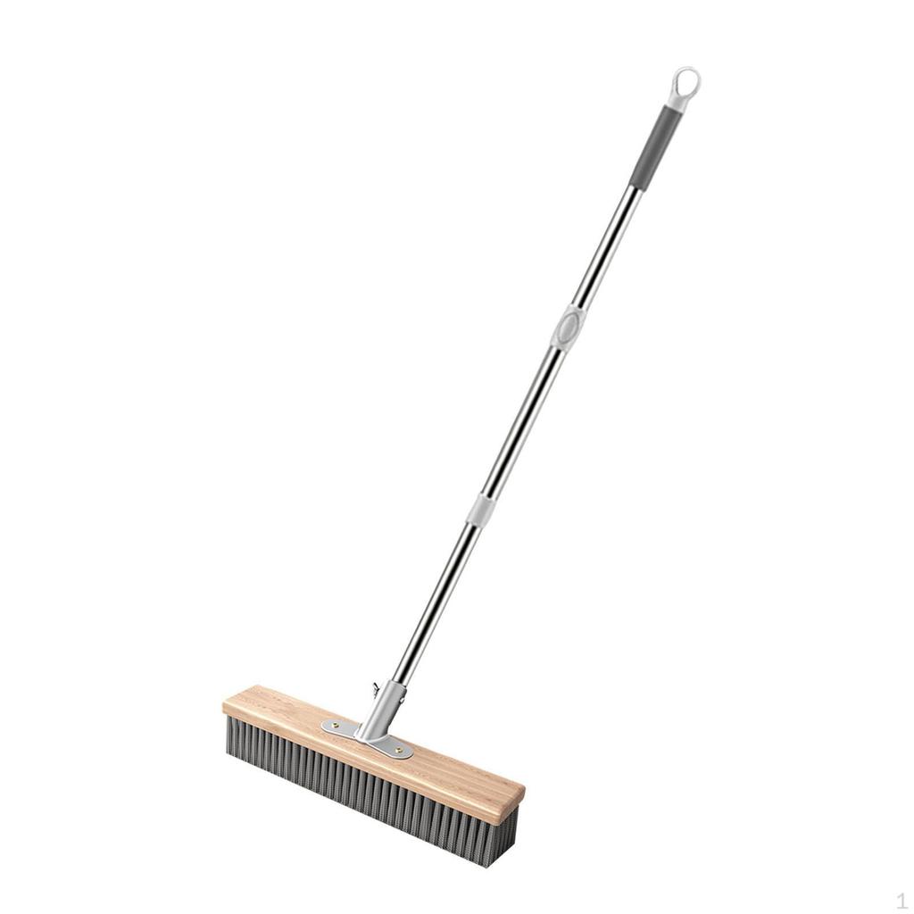 Cleaning Brush Made of Stainless Steel And Wood with Strong Dirt Removal for Patio, Sidewalk
