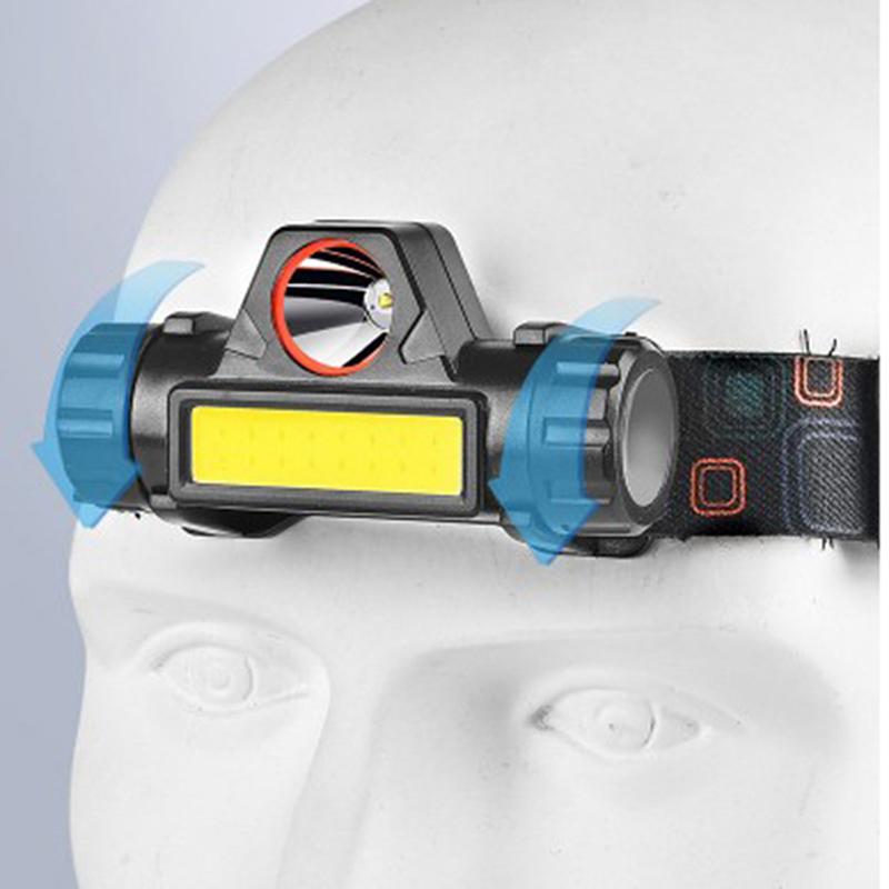 

Налобный фонарь водонепроницаемый 2500 лм початок привел встроенную аккумуляторную батарею USB