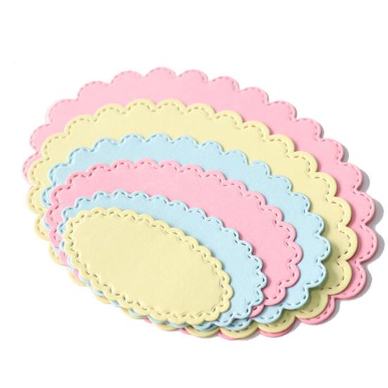 Oval Circle Scallop Frame Cutting Dies DIY Scrapbook Emboss Paper Cards