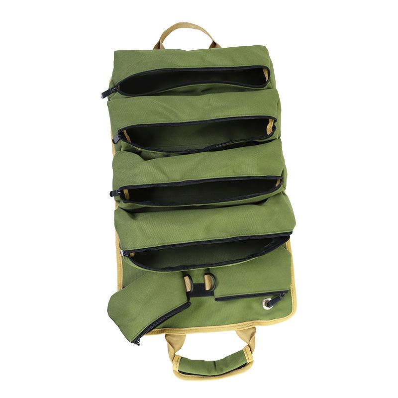 Mehrzweck-Werkzeugtasche, hochwertige professionelle Hardware-Werkzeugtasche mit mehreren Taschen, aufrollbar, tragbare kleine Werkzeug-Organizer-Tasche